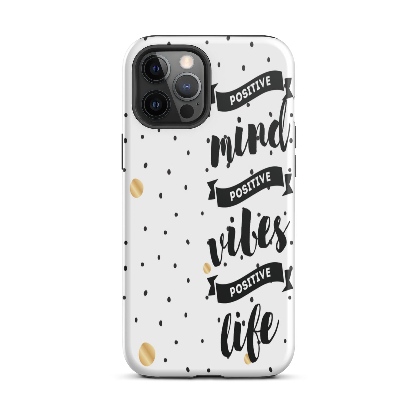 Tough iPhone case, Motivational iPhone Case Mind Vibes Life