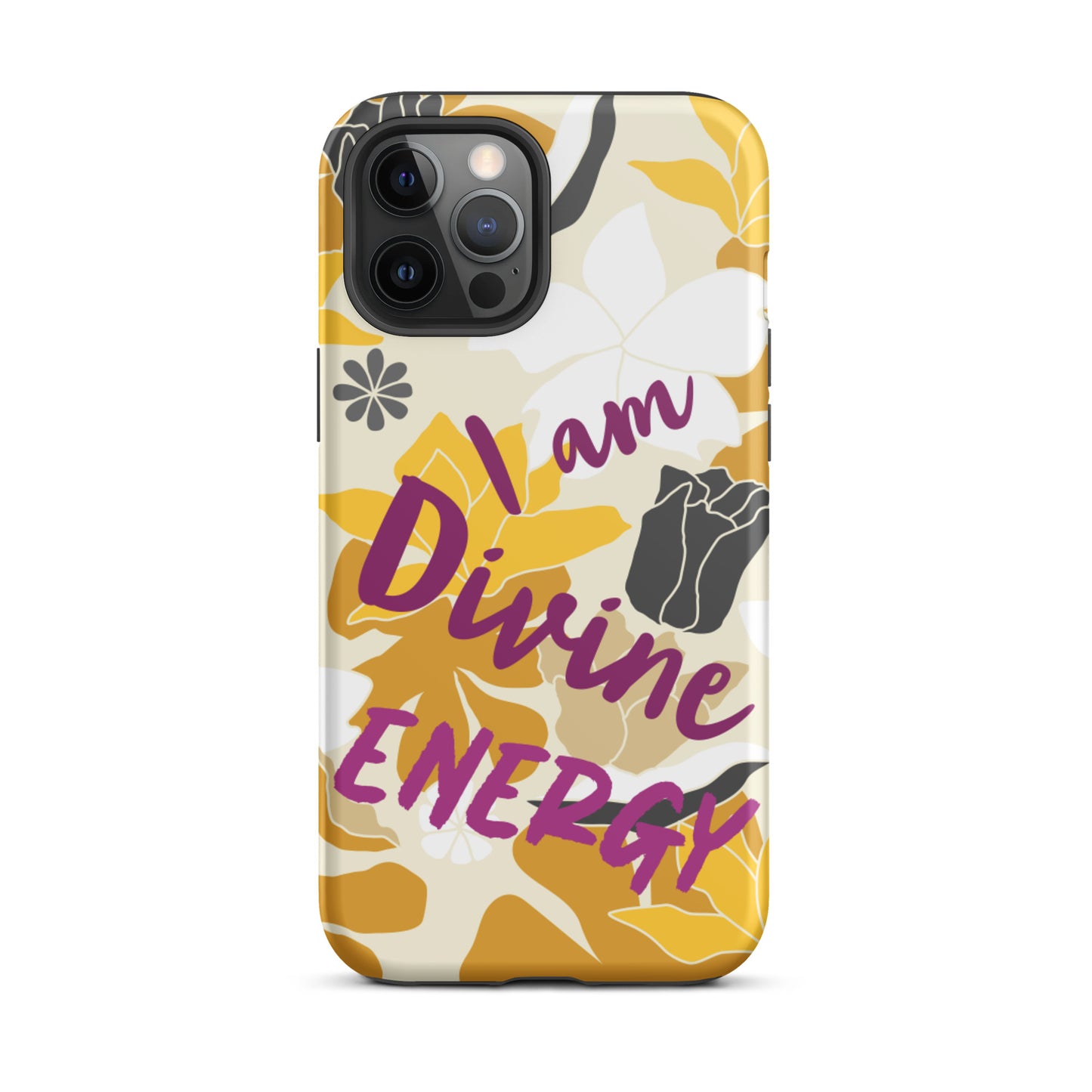 Affirmation Quote  iPhone Case , Motivational Mobile Case,  Tough iPhone case "I am Divine energy"