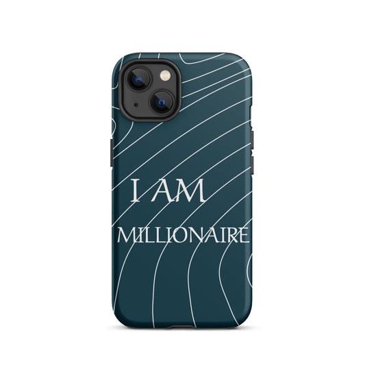 Durable Crack proof iPhone  Case iPhone Case, Law of Affirmation  Tough iPhone case " I am Millionaire"