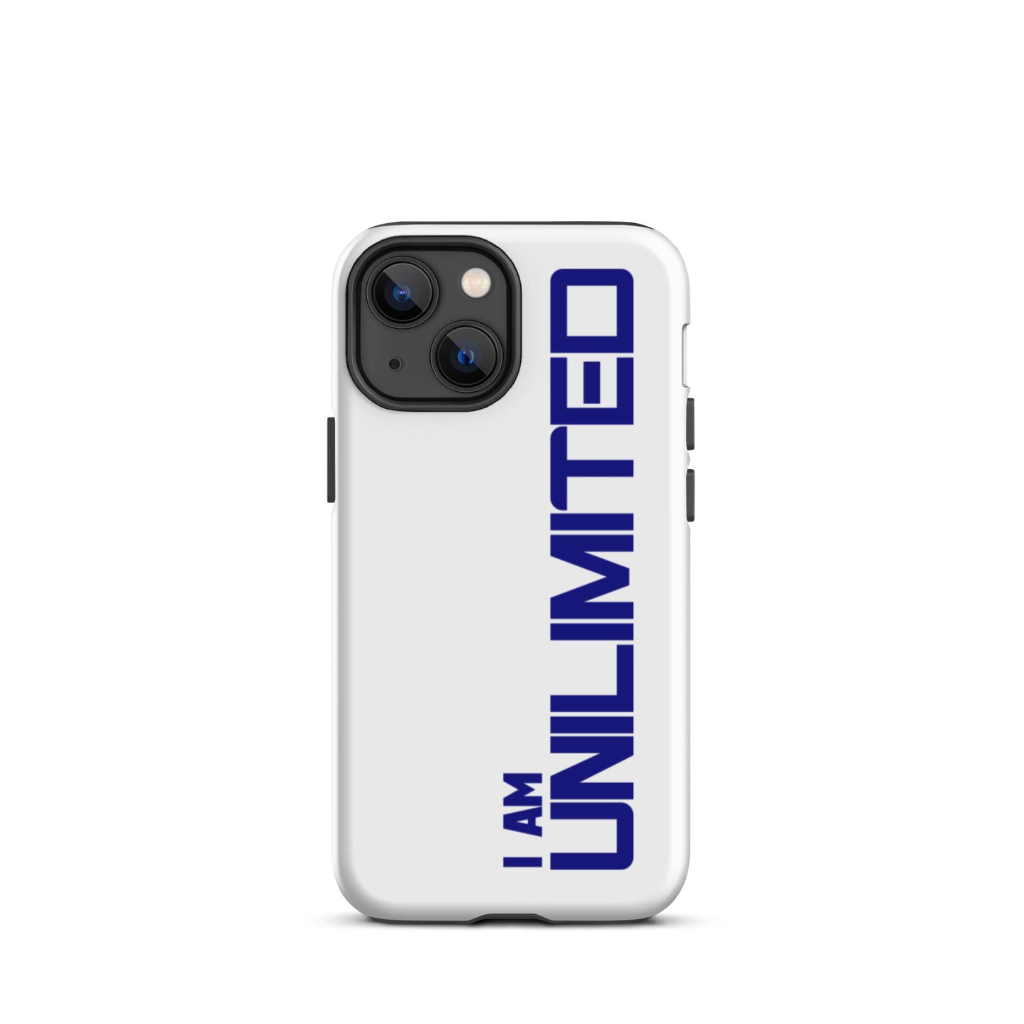 Tough iPhone case " I am Unlimited" Motivational iPhone Case Durable Crack proof Mobile Case