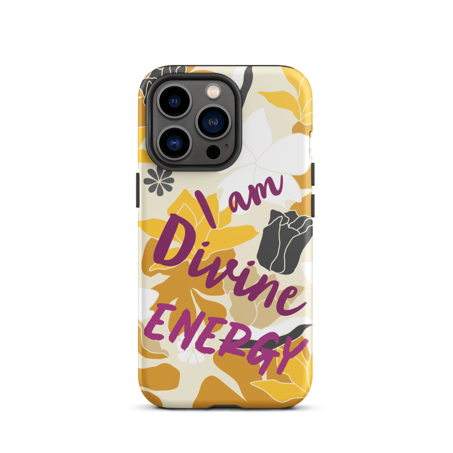 Affirmation Quote  iPhone Case , Motivational Mobile Case,  Tough iPhone case "I am Divine energy"