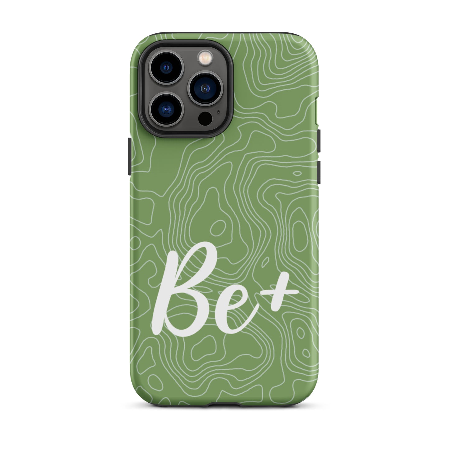 Tough iPhone case Durable Crack proof iPhone  Case "Be Positive" Moticational Mobile Case