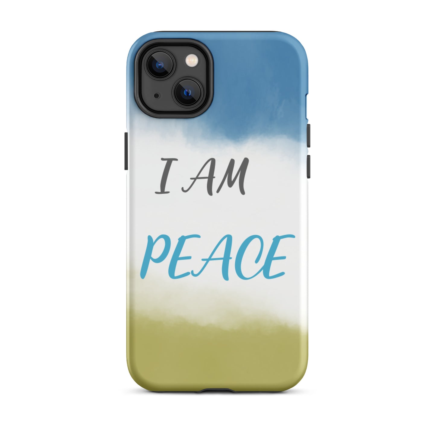 Motivational iPhone Case, Law of Affirmation Mobile Case Tough iPhone case "I am Peace"