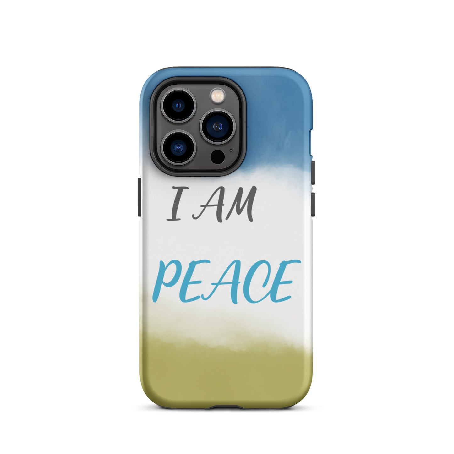 Motivational iPhone Case, Law of Affirmation Mobile Case Tough iPhone case "I am Peace"