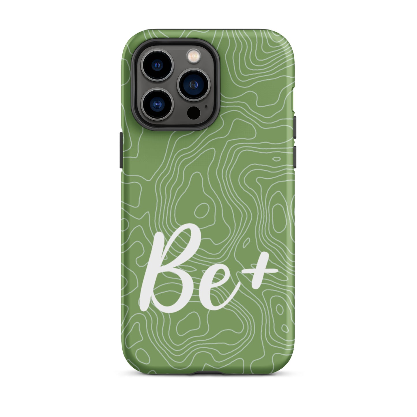 Tough iPhone case Durable Crack proof iPhone  Case "Be Positive" Moticational Mobile Case