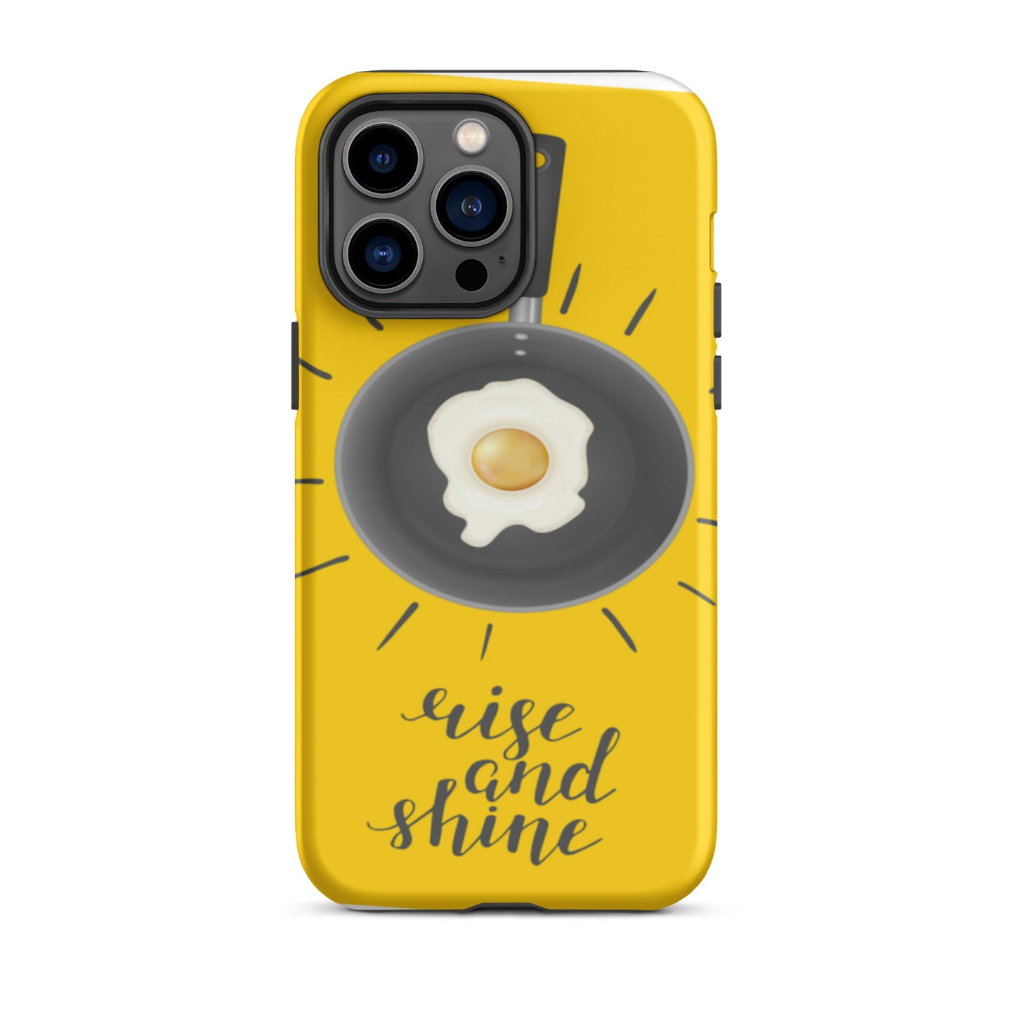 Motivational Tough iPhone case, Rise & Shine