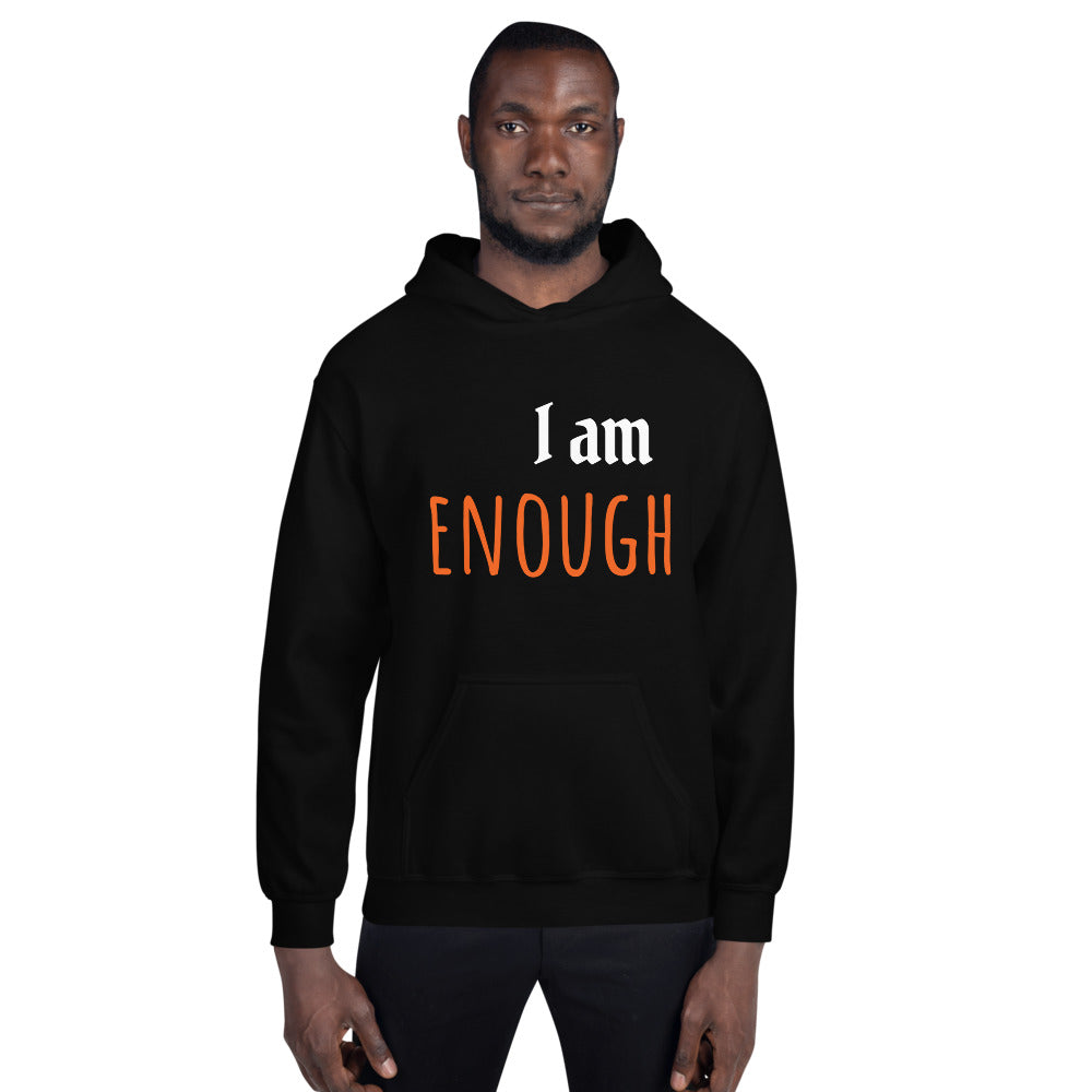 Motivational Hoodie " I am Enough" Customized Law of Affirmation Unisex Hoodie