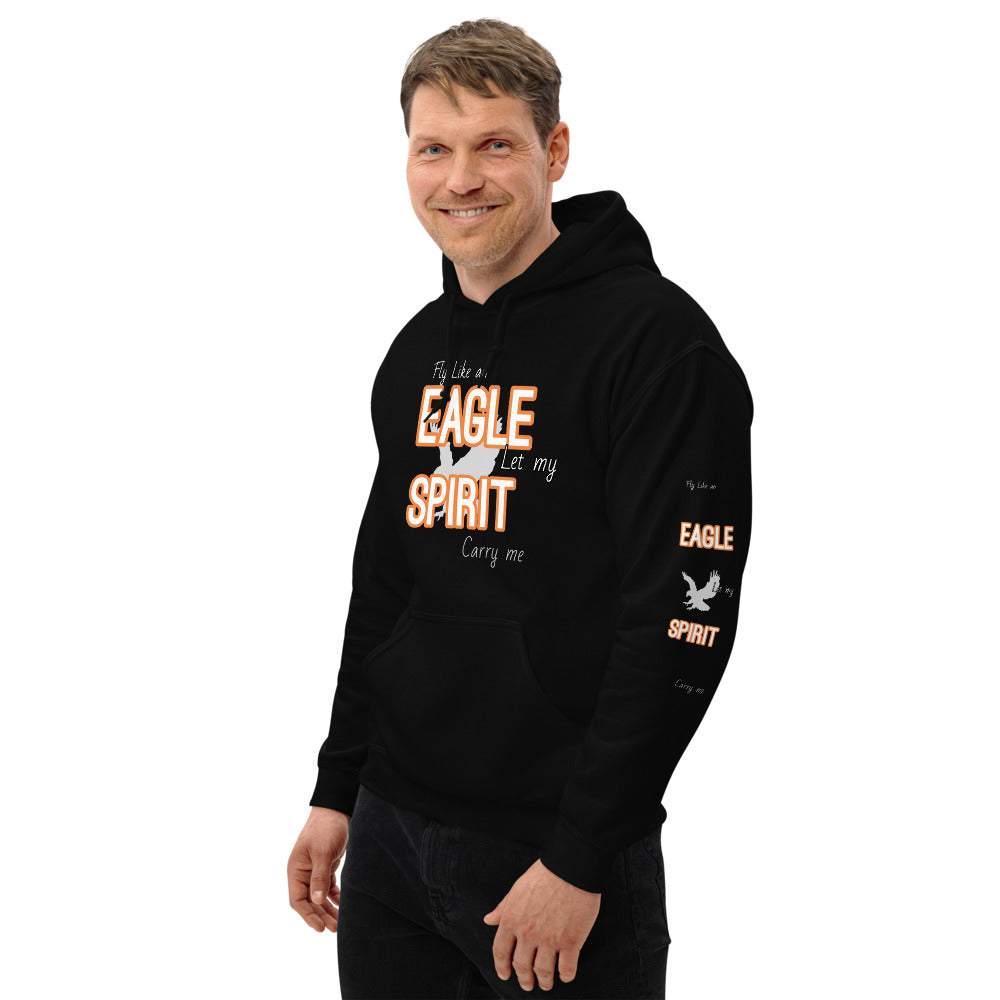 Motivational Hoodie " Fly Like Eagle" Inspirational Unisex Hoodie