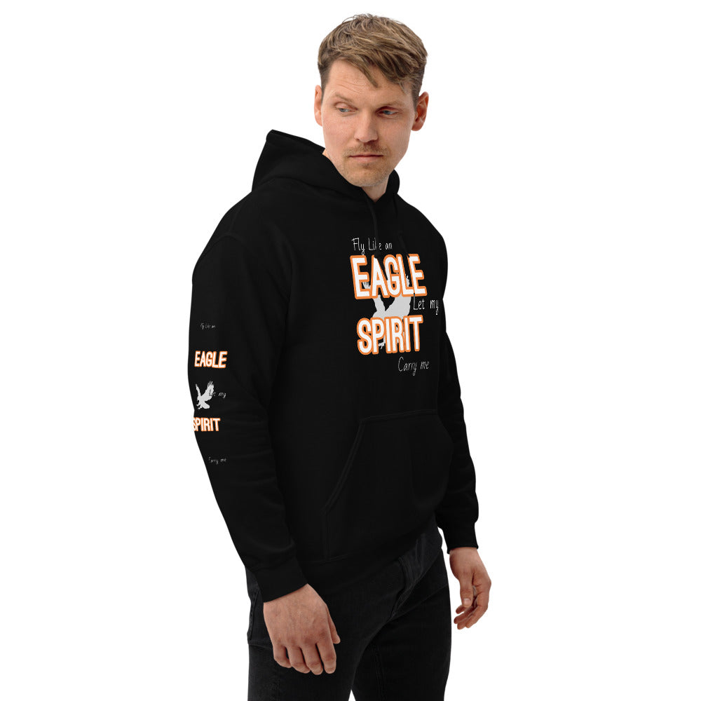 Motivational Hoodie " Fly Like Eagle" Inspirational Unisex Hoodie