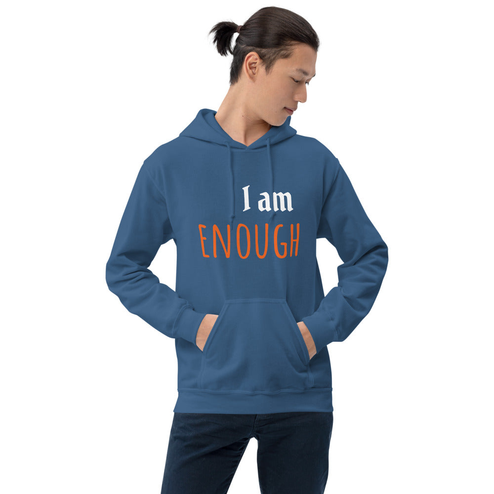 Motivational Hoodie " I am Enough" Customized Law of Affirmation Unisex Hoodie