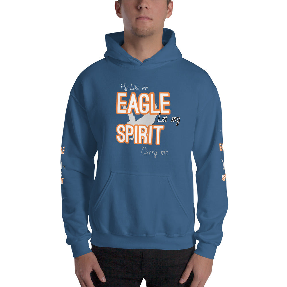 Motivational Hoodie " Fly Like Eagle" Inspirational Unisex Hoodie