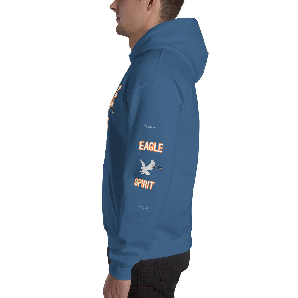 Motivational Hoodie " Fly Like Eagle" Inspirational Unisex Hoodie