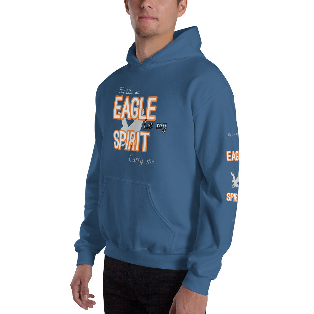 Motivational Hoodie " Fly Like Eagle" Inspirational Unisex Hoodie