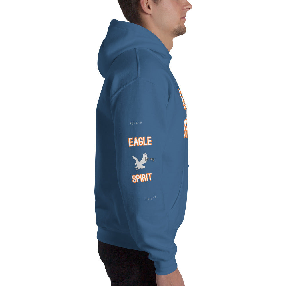 Motivational Hoodie " Fly Like Eagle" Inspirational Unisex Hoodie