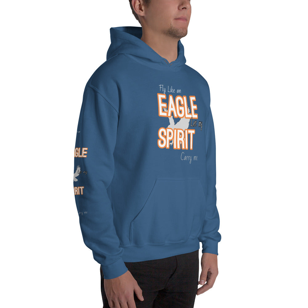 Motivational Hoodie " Fly Like Eagle" Inspirational Unisex Hoodie