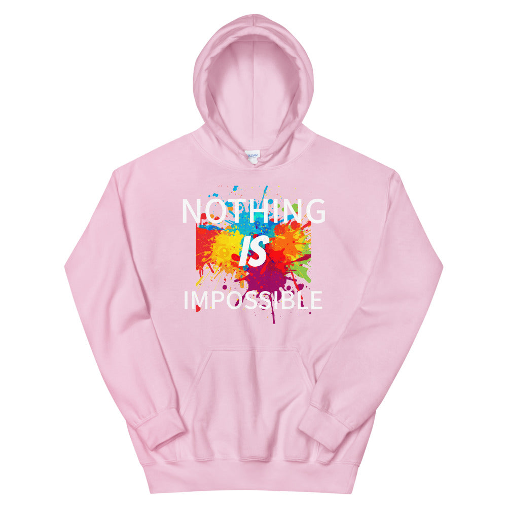 Motivational  Hoodie "NOTHING IS IMPOSSIBLE" Law of Affirmation Unisex Hoodie  with a soft feel