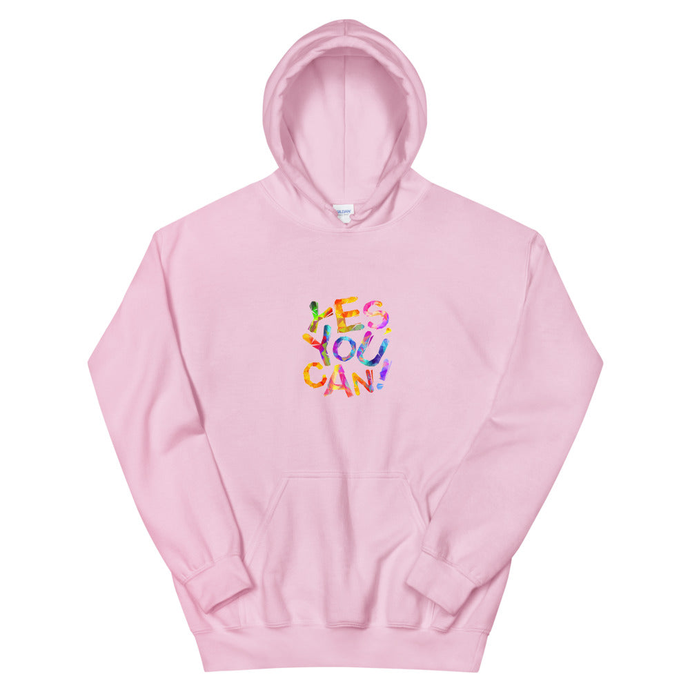 Motivational Hoodie "Yes You Can" Inspiring Law of Affirmation Unisex  Hoodie