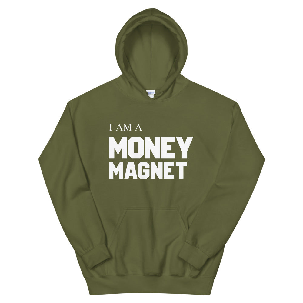 Motivational Hoodie "I AM MONEY MAGNET"  Inspiring law of Affirmation Unisex Hoodie