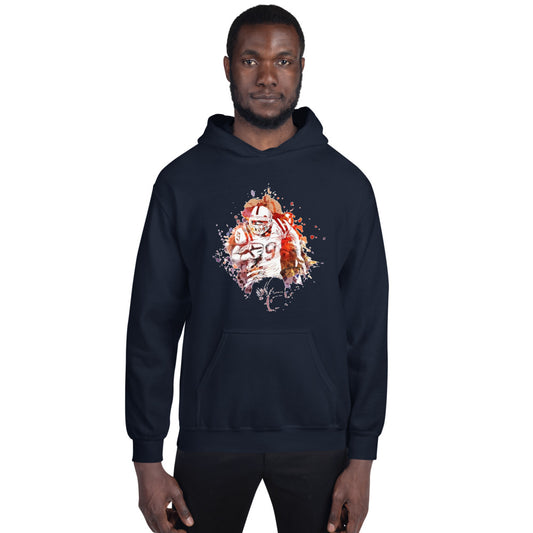 American football men hoodie