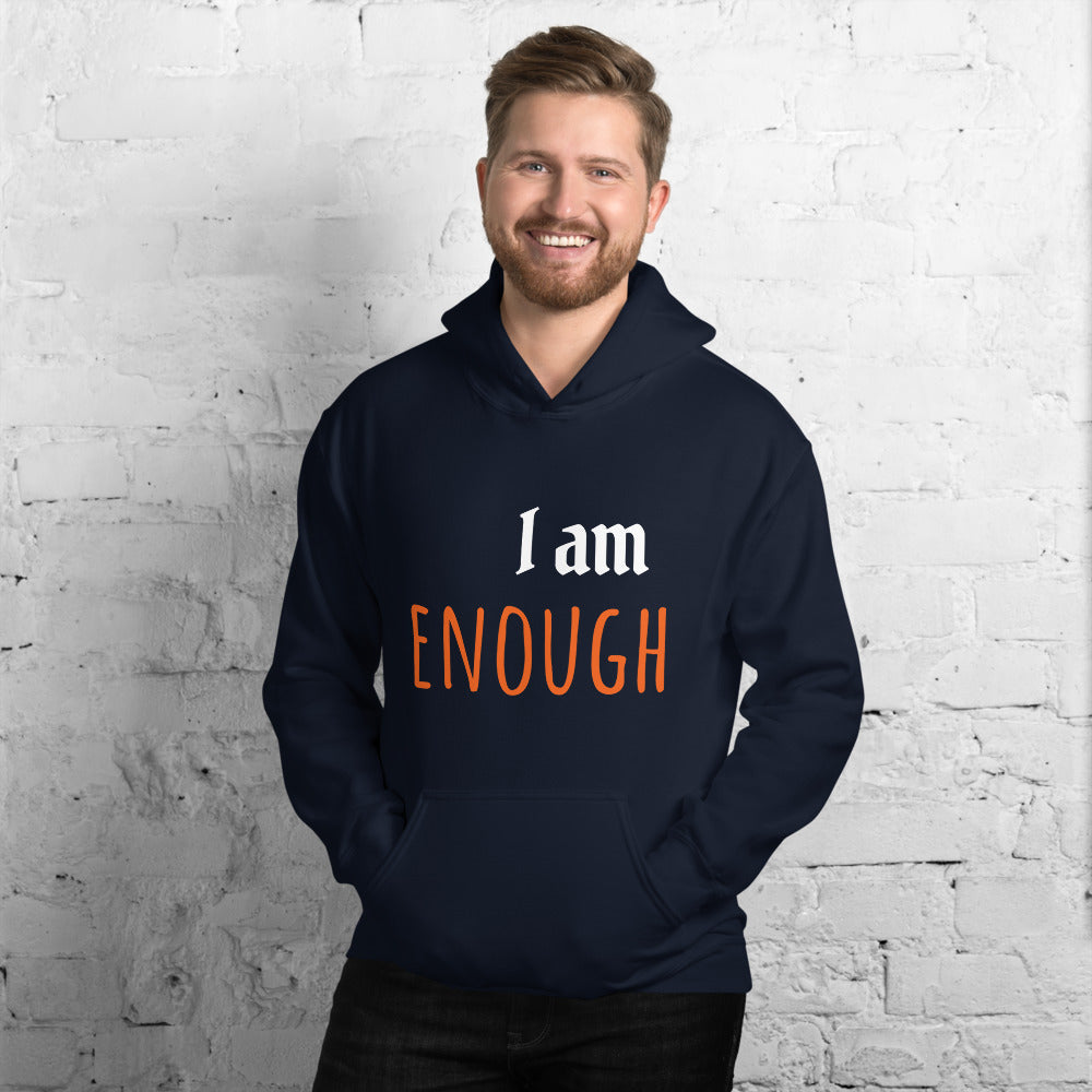 Motivational Hoodie " I am Enough" Customized Law of Affirmation Unisex Hoodie