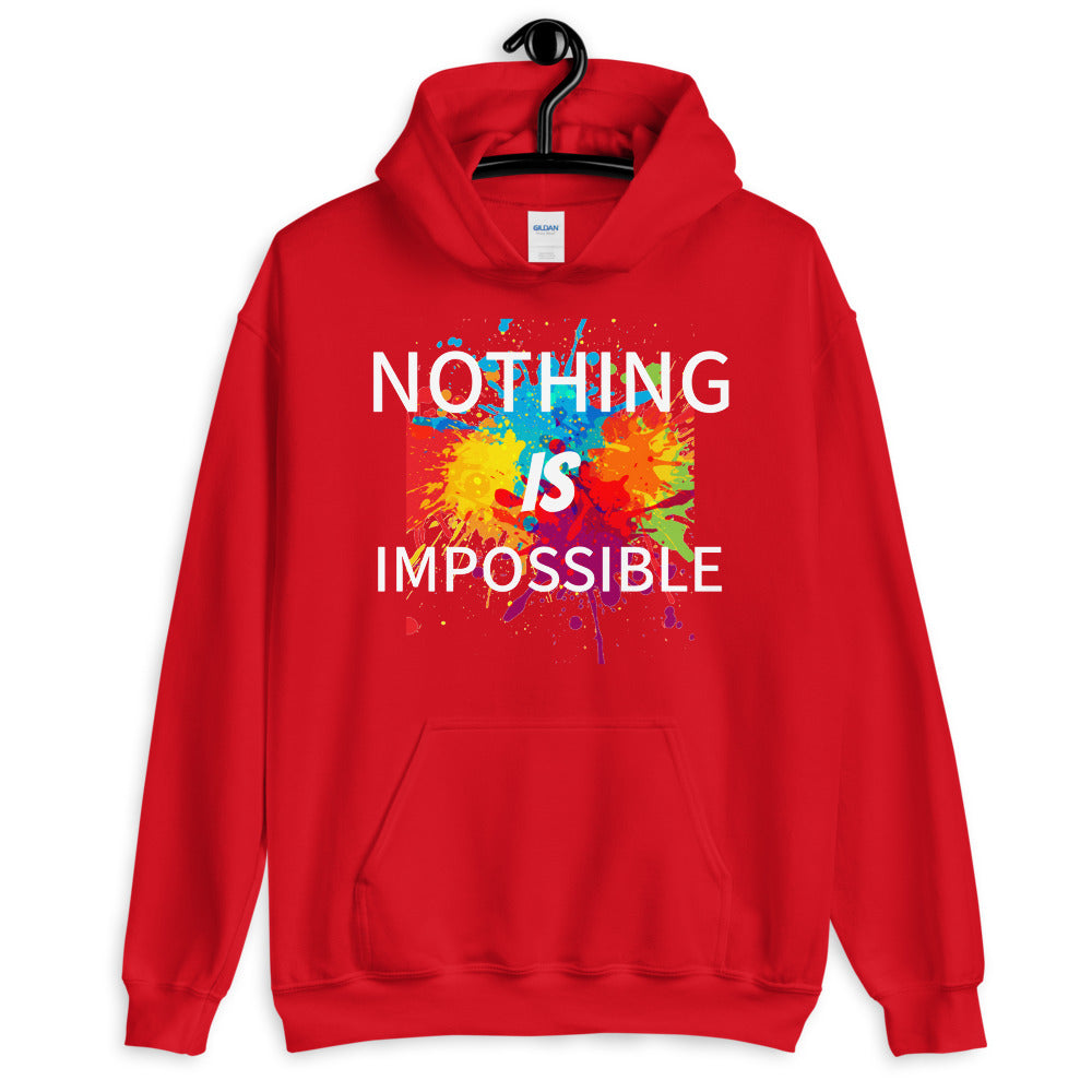 Motivational  Hoodie "NOTHING IS IMPOSSIBLE" Law of Affirmation Unisex Hoodie  with a soft feel