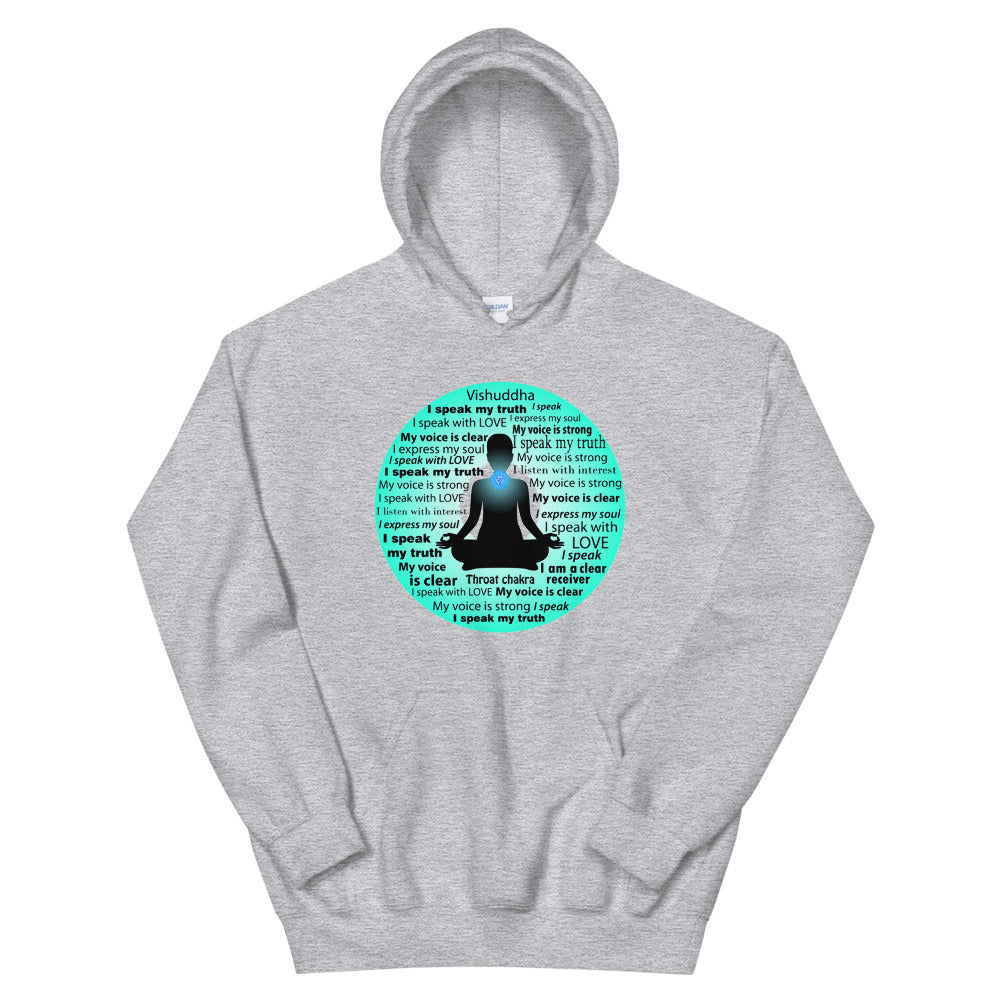 Chakra  Hoodie "I HAVE WHAT I NEED" Spiritual Healing Meditation Unisex Hoodie