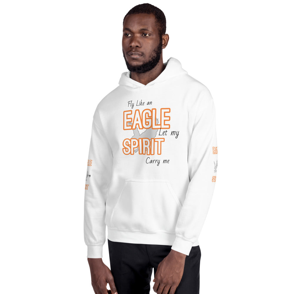 Motivational Hoodie " Fly Like Eagle" Inspirational Unisex Hoodie