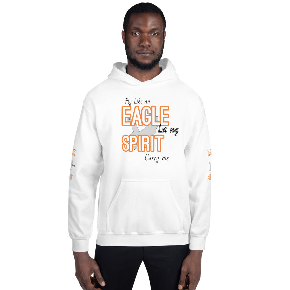 Motivational Hoodie " Fly Like Eagle" Inspirational Unisex Hoodie