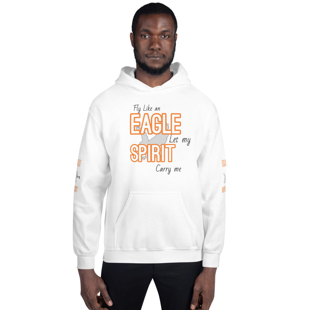 Motivational Hoodie " Fly Like Eagle" Inspirational Unisex Hoodie