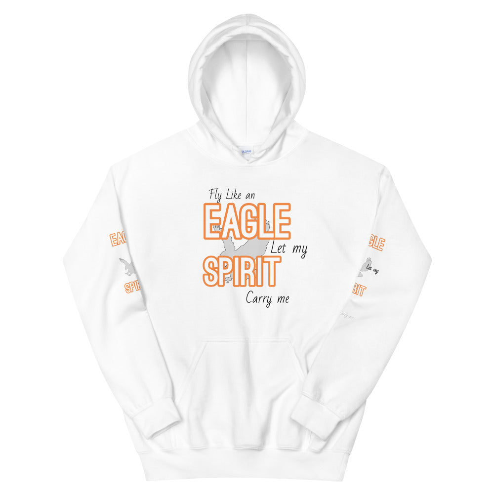 Motivational Hoodie " Fly Like Eagle" Inspirational Unisex Hoodie