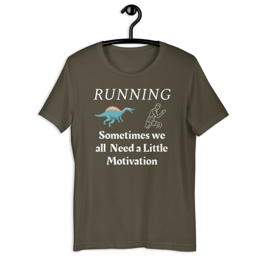 Running Funny T-Shirt "Running Motivation" Short-Sleeve Unisex T-Shirt for Runnier