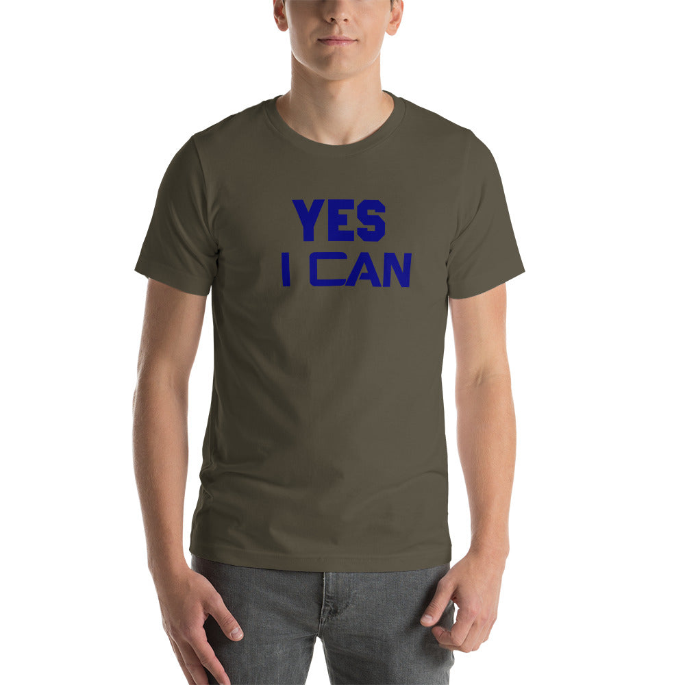 Motivational T-Shirt "YES I CAN" Inspiring Law of Attraction Short-Sleeve Unisex  T-Shirt