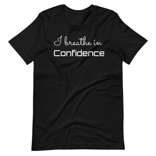 Motivational T-Shirt "Breathe Confidence" Law of Affirmation Short-Sleeve Unisex T-Shirt