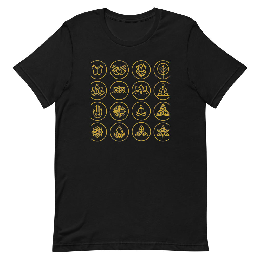 Chakra Unisex T-Shirt "Chakra Symbol" Healing  Short-Sleeve Unisex T-Shirt