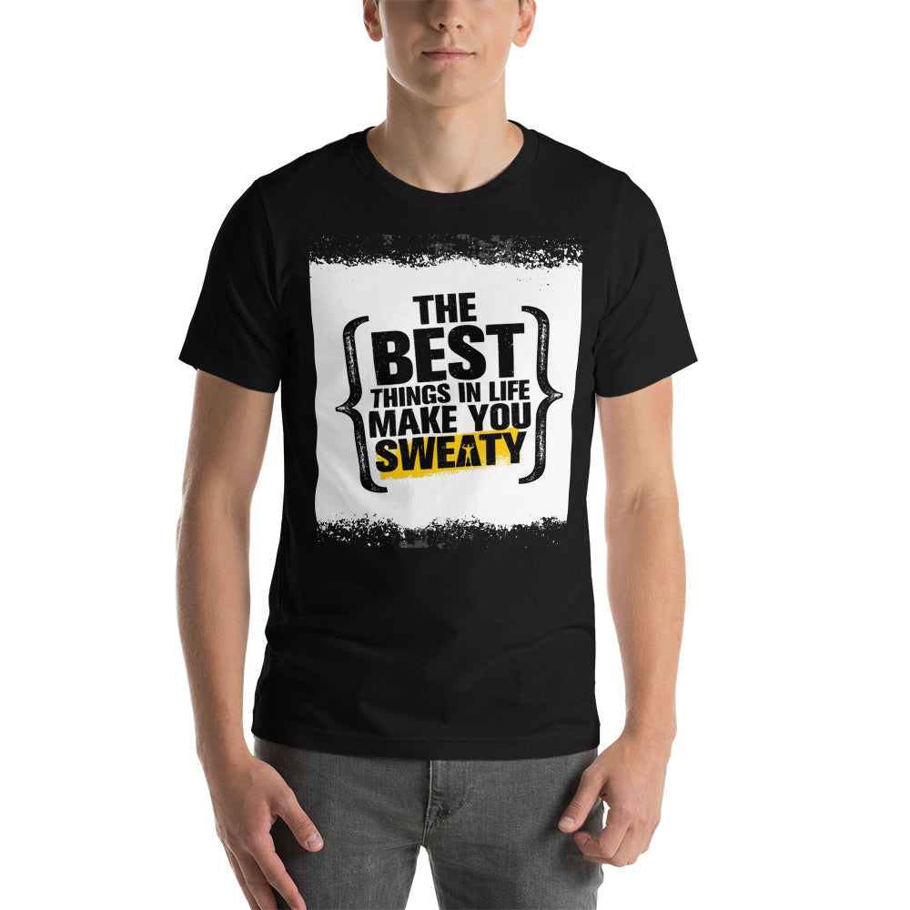 Motivational T-Shirt "THE BEST THING IN LIFE"  Positive Inspiring Short-Sleeve Unisex T-Shirt