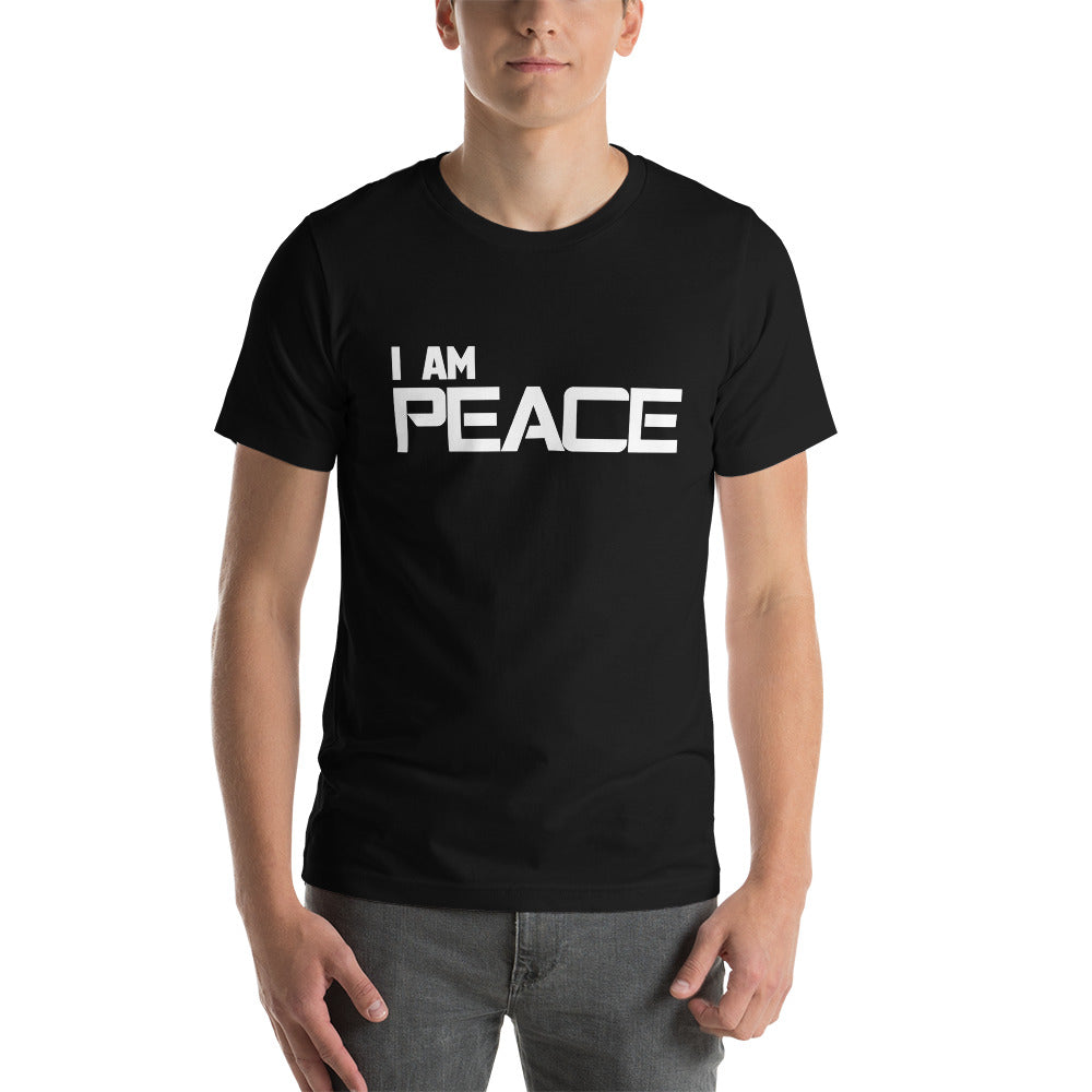 Motivational Unisex T-Shirt "I AM PEACE"  law of Attraction Short-Sleeve Unisex T-Shirt