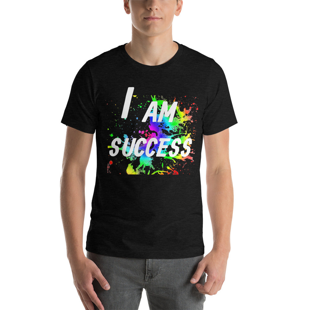 Motivational T-Shirt " I AM SUCCESS" Positive Law of affirmation Short-Sleeve Unisex T-Shirt