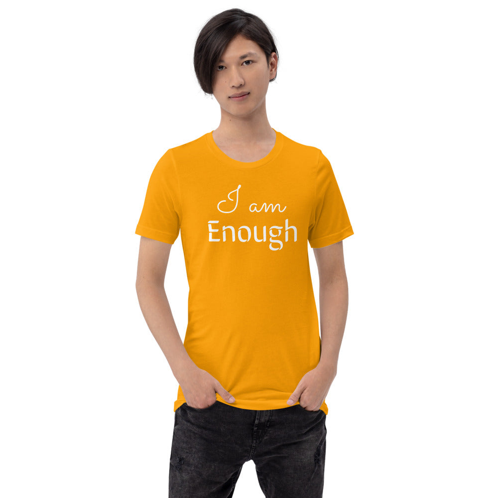 Motivational T-Shirt "I am Enough" Law of Affirmation Short-Sleeve Unisex T-Shirt