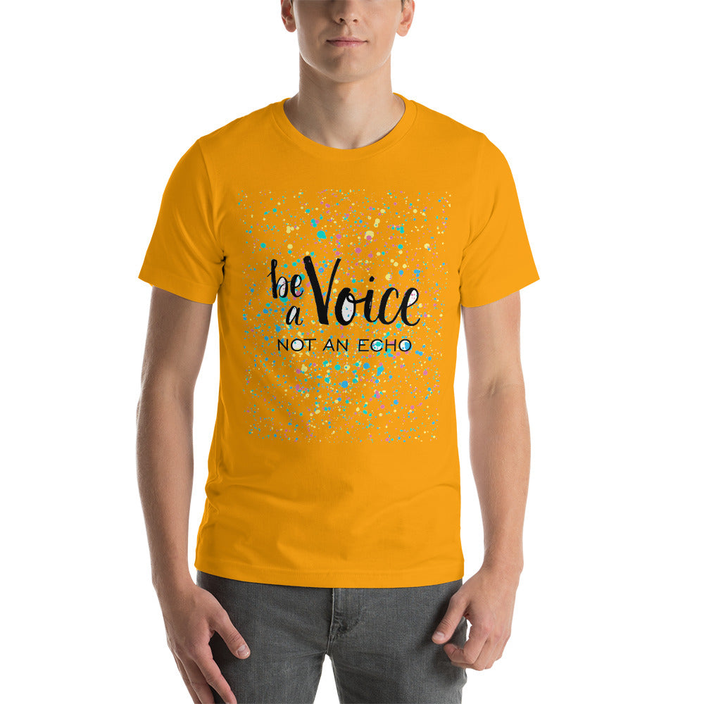 Motivational T-Shirt "Be A voice Not an Echo" Law of Affirmation  Unisex T-Shirt