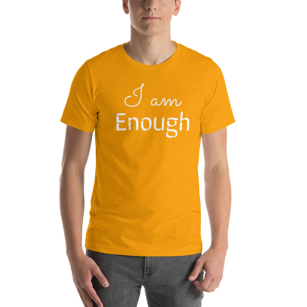 Motivational T-Shirt "I am Enough" Law of Affirmation Short-Sleeve Unisex T-Shirt