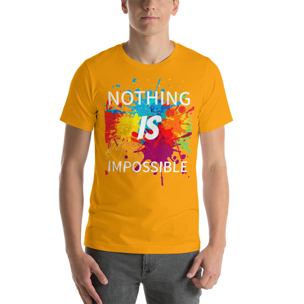 Motivational T-Shirt "NOTHING IS IMPOSSIBLE" Law of Affirmation  Unisex T-Shirt