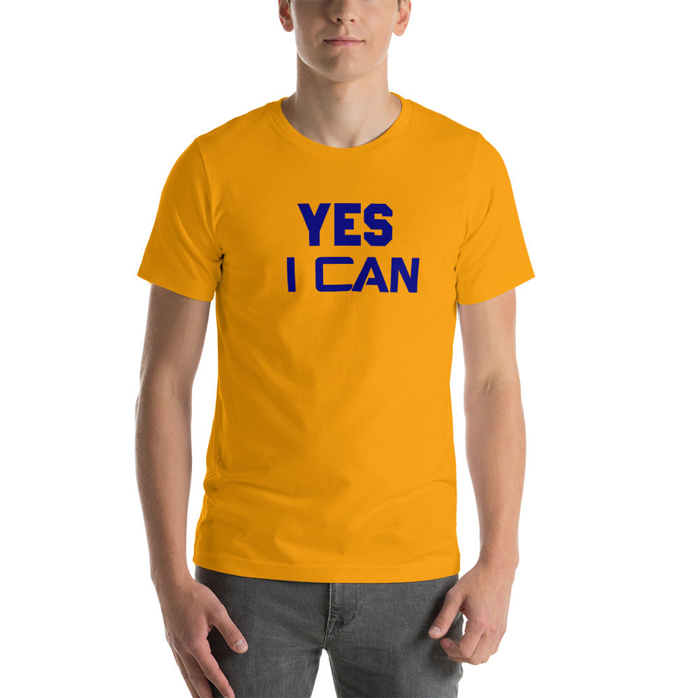 Motivational T-Shirt "YES I CAN" Inspiring Law of Attraction Short-Sleeve Unisex  T-Shirt