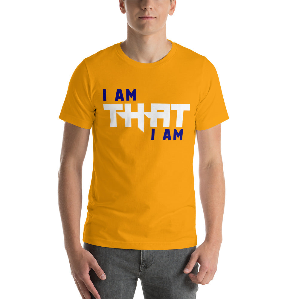 Motivational Unisex T-Shirt  "I AM THAT I AM" Law of Attraction Short-Sleeve Unisex T-Shirt