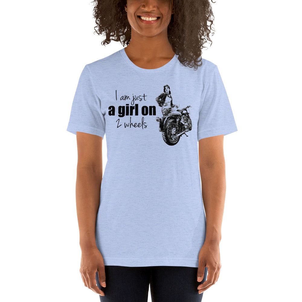 Motorbiking Funny T-Shirt "Love Motorcycling" Customized Short-Sleeve Unisex T-Shirt for Motorcycling Girl / Women