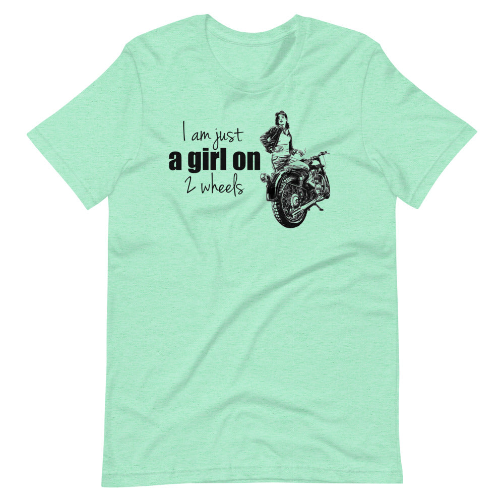 Motorbiking Funny T-Shirt "Love Motorcycling" Customized Short-Sleeve Unisex T-Shirt for Motorcycling Girl / Women