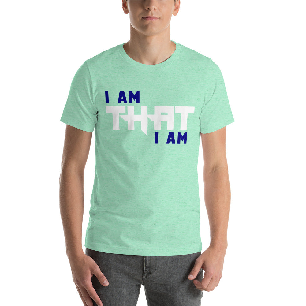 Motivational Unisex T-Shirt  "I AM THAT I AM" Law of Attraction Short-Sleeve Unisex T-Shirt