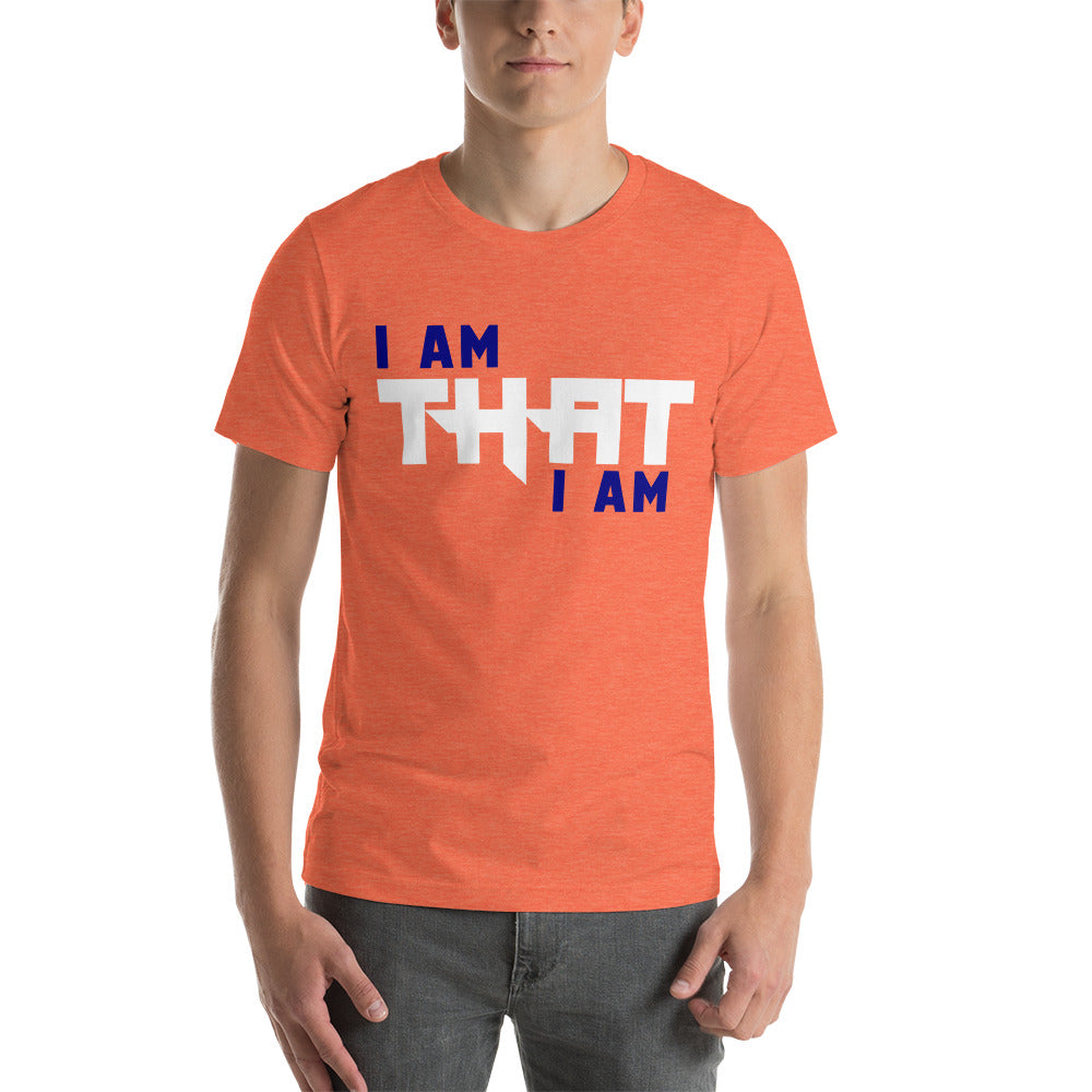 Motivational Unisex T-Shirt  "I AM THAT I AM" Law of Attraction Short-Sleeve Unisex T-Shirt