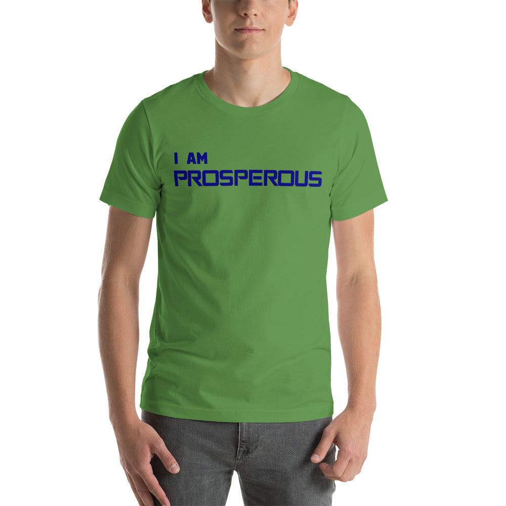 Motivational Unisex T-Shirt "I AM PROSPEROUS" Law of Attraction Short-Sleeve T-Shirt