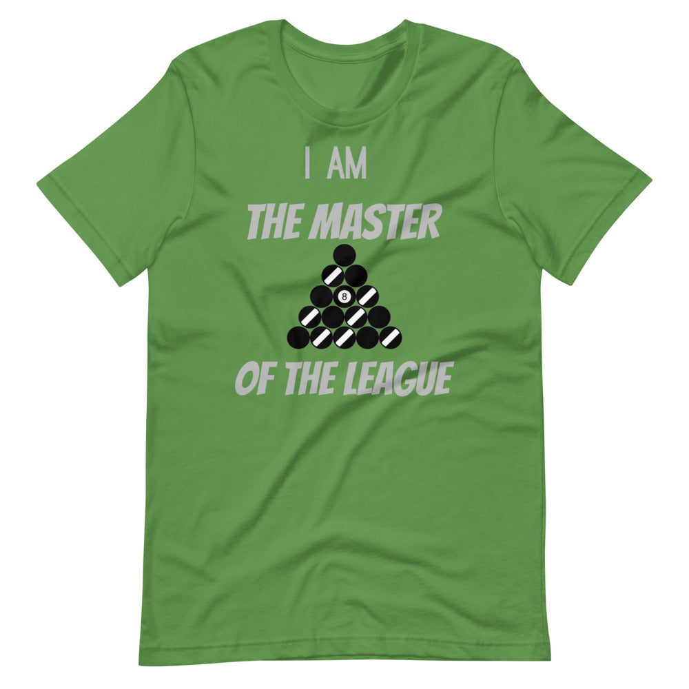 Exclusive Billiard T-Shirt "Master of League"  Short-Sleeve Unisex T-Shirt for Snooker player