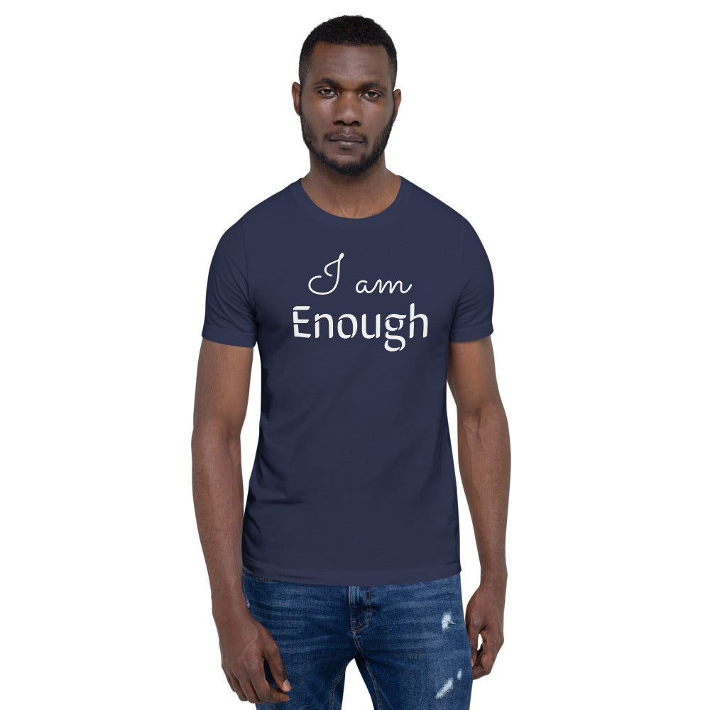 Motivational T-Shirt "I am Enough" Law of Affirmation Short-Sleeve Unisex T-Shirt